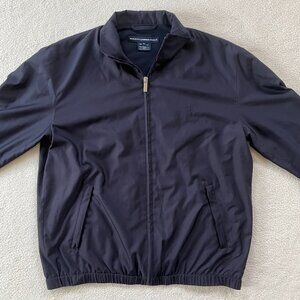 New Ralph Lauren Golf Bi-Swing Windbreaker Jacket Mens Small Navy Pony Bomber